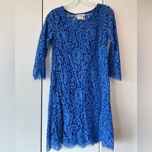 HD in Paris blue lace dress, size XS